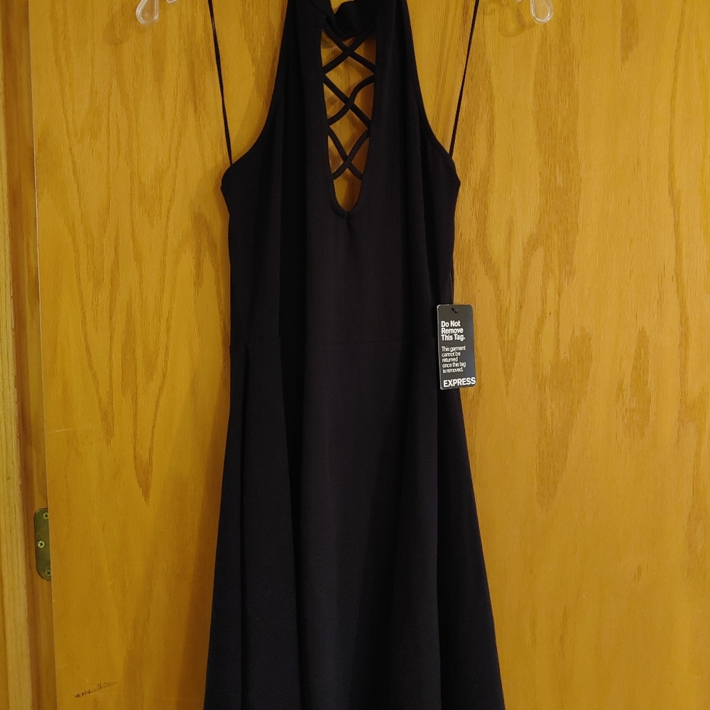 Halter top criss cross dress